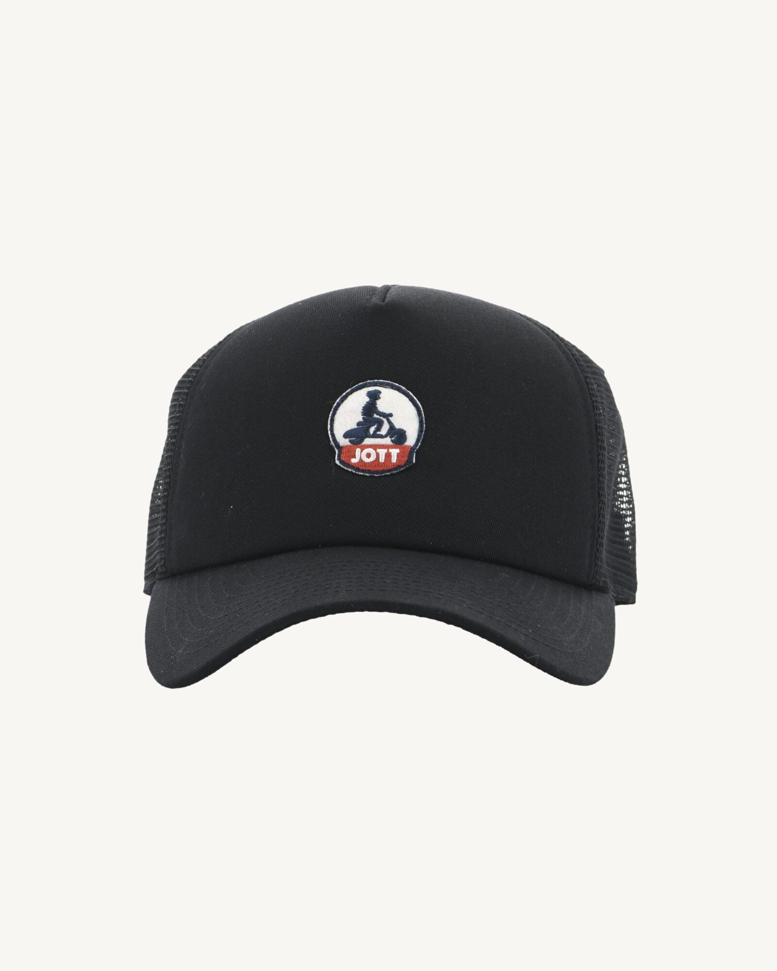 Casquette en coton et mesh Noir Rise