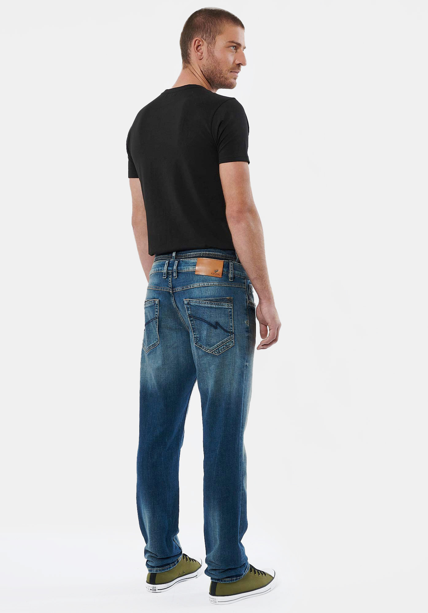 MOXY   Jean straight bleu homme