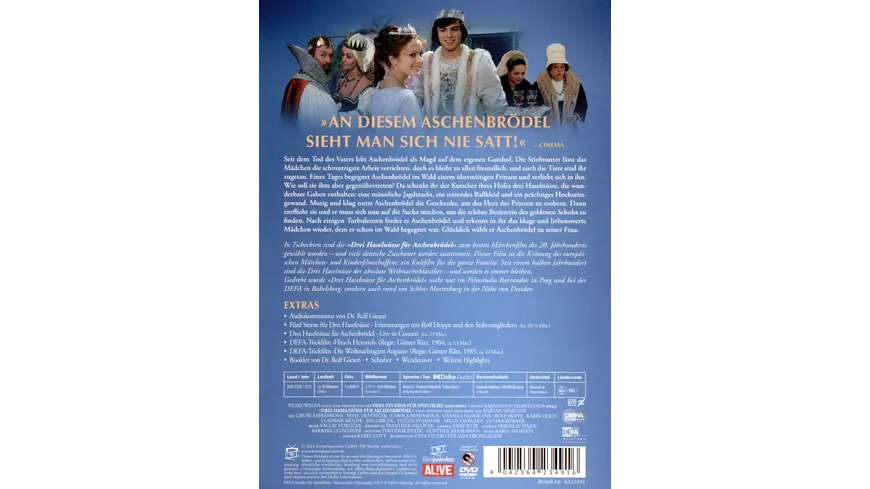 Drei Haselnüsse für Aschenbrödel (Filmjuwelen / DEFA-Märchen)