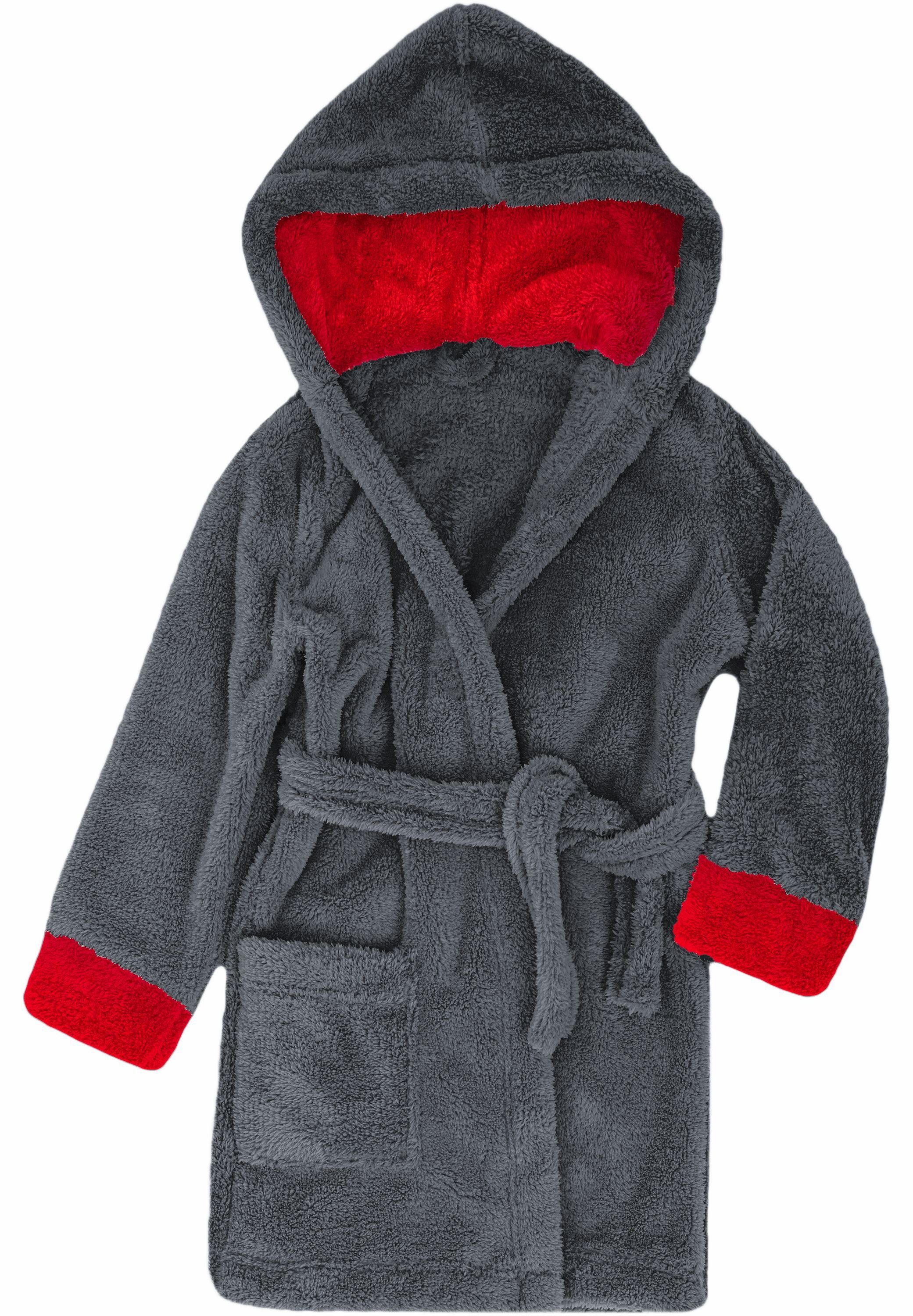Timone Bademantel Bademantel mit Kaputze für Mädchen und Jungen KIDS, kurz, Polyester