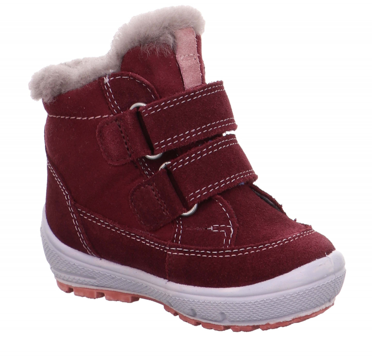 GROOVY - Rot/Rosa Boots mit Klettverschluss