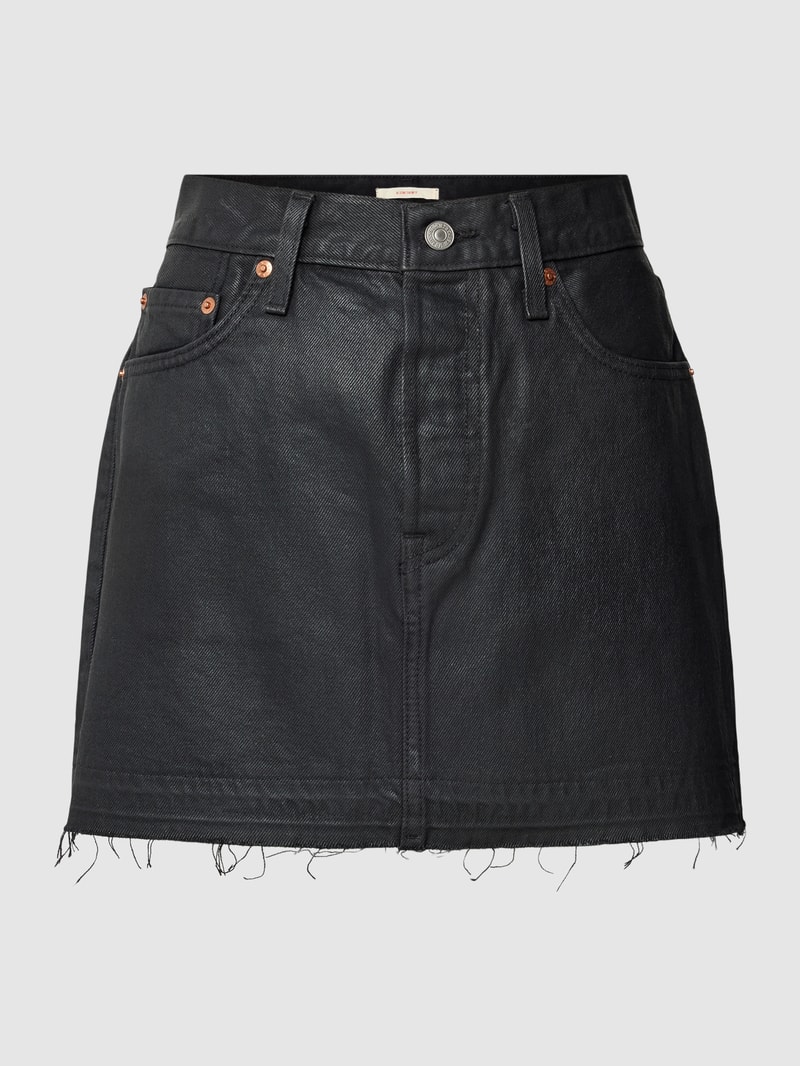 Minirock mit 5-Pocket-Design in schwarz