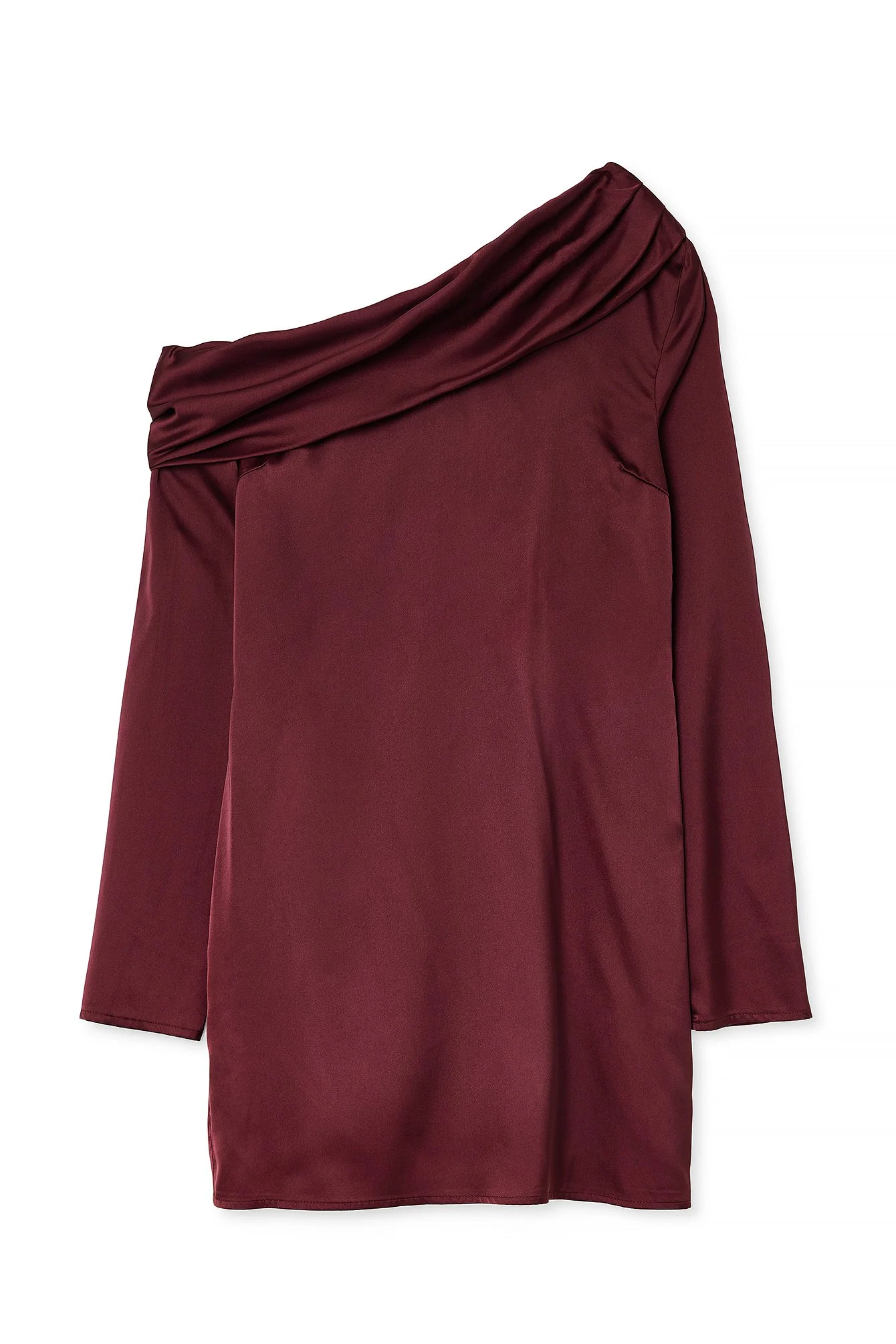 Einseitig schulterfreies Minikleid