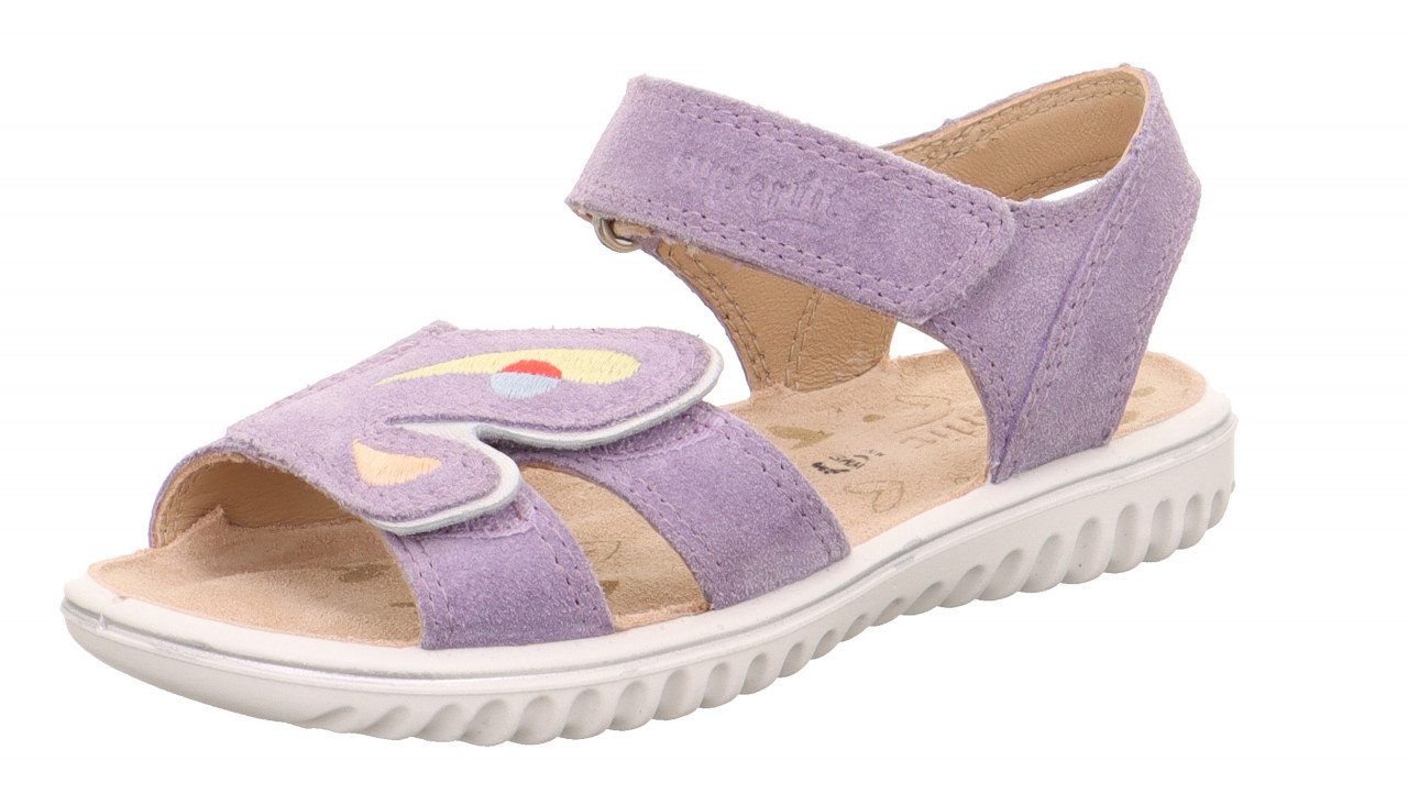SPARKLE - LilaSandale mit Klettverschluss