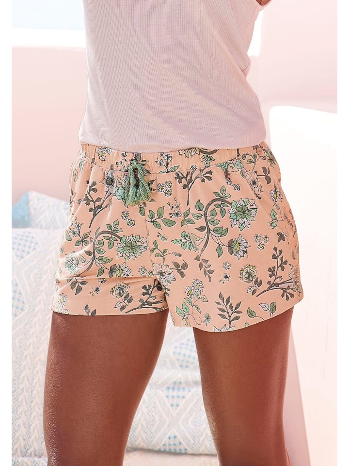 LASCANA Schlafshorts in rosa günstig kaufen