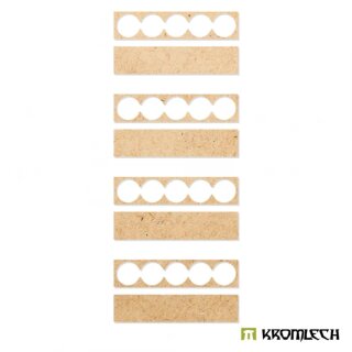 Infantry 5x1 Round Base Adapter Trays (4)