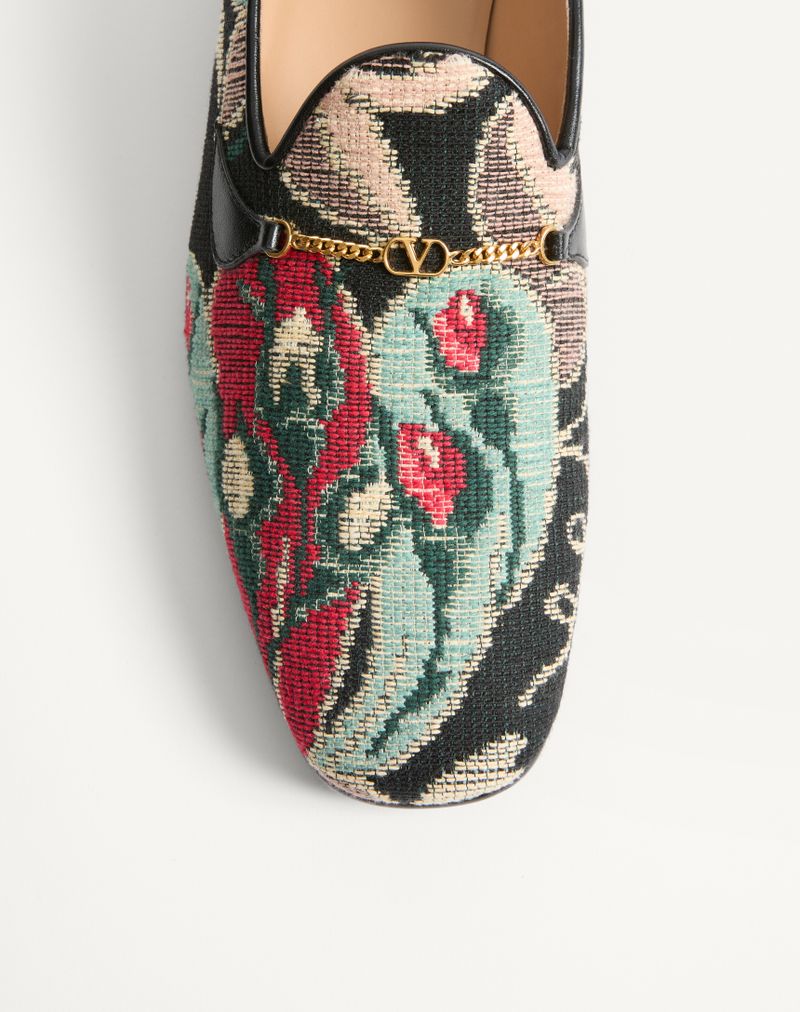 Mocassim Jiggie em Tecido Gobelin