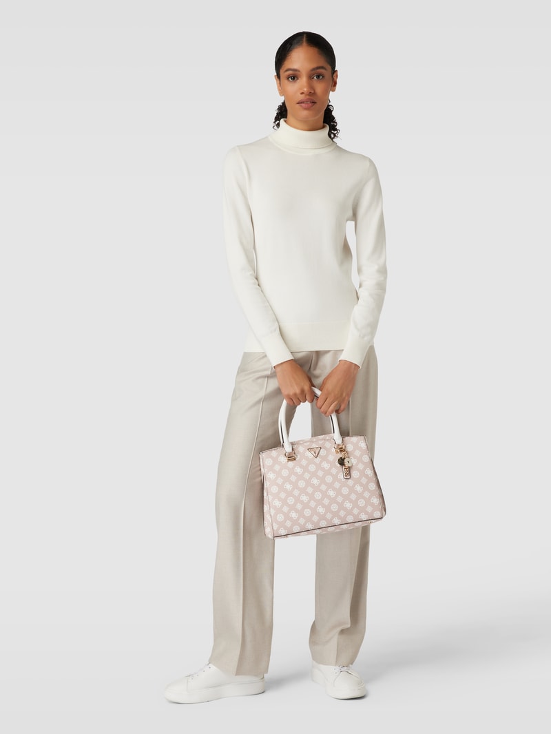 Handtasche mit Allover-Muster Modell 'NOELLE' in rosa