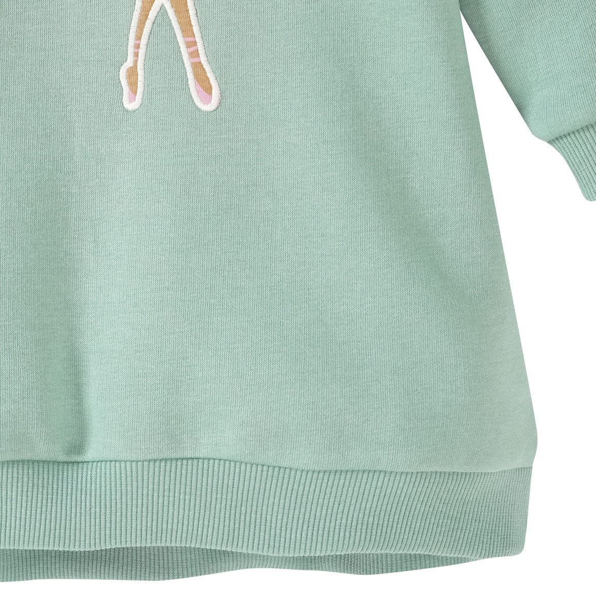Baby Sweatkleid mit Ballerina-Applikation