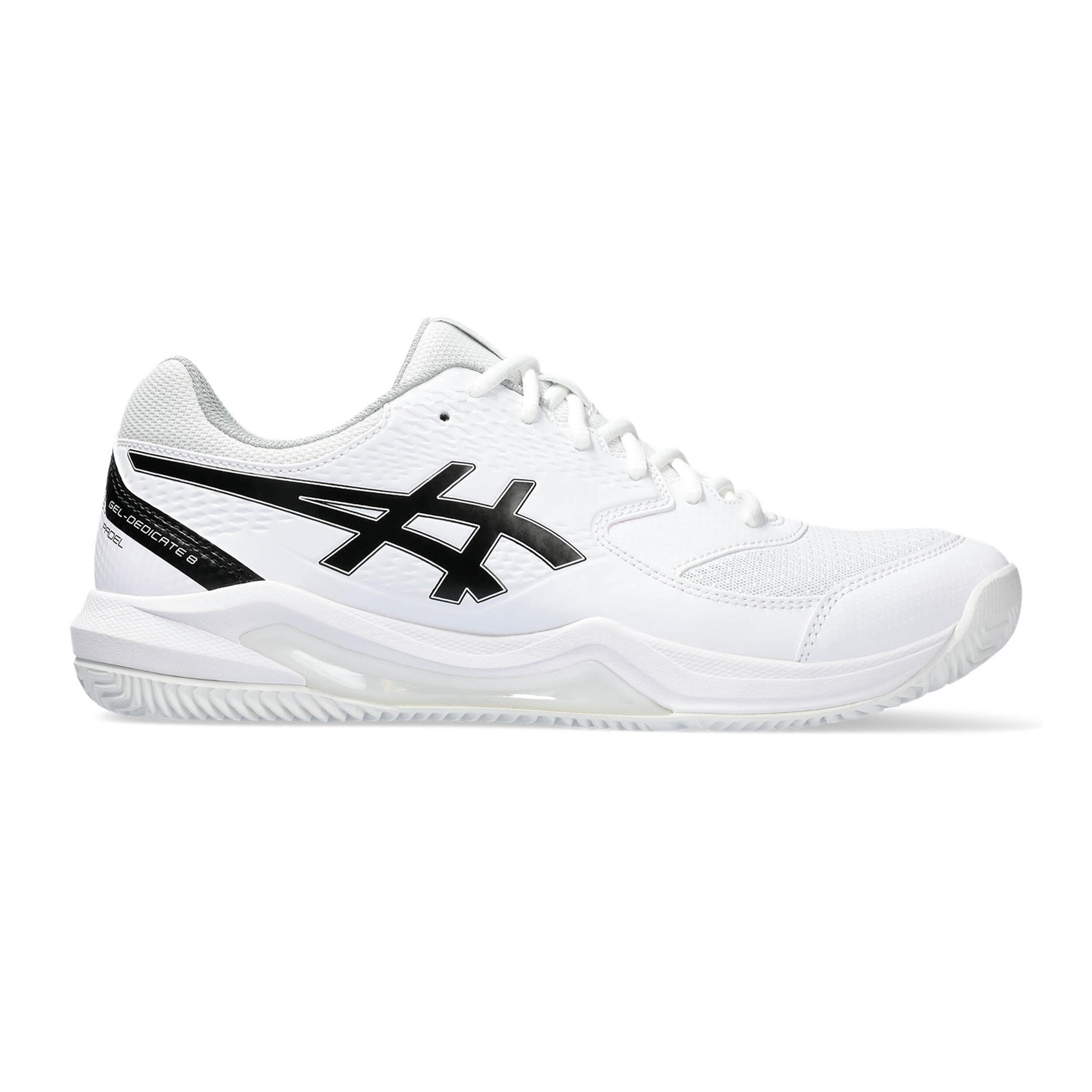 Gel-Dedicate 8 Padelschuh Herren - Weiß, Schwarz