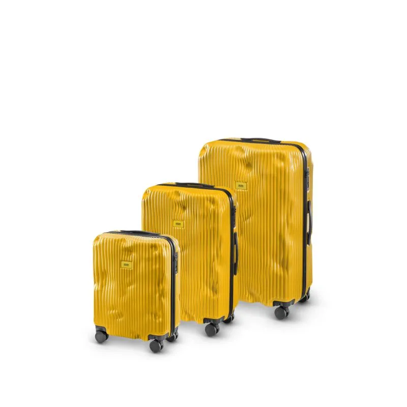 Crash Baggage Stripe Kofferset Gr. L\/M\/S - Yellow