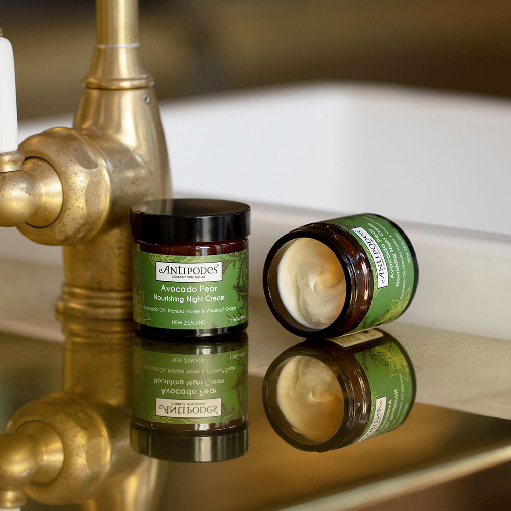 Antipodes Avocado Pear Crème de Nuit Nourrissante Crème de nuit anti-âge à l'avocat