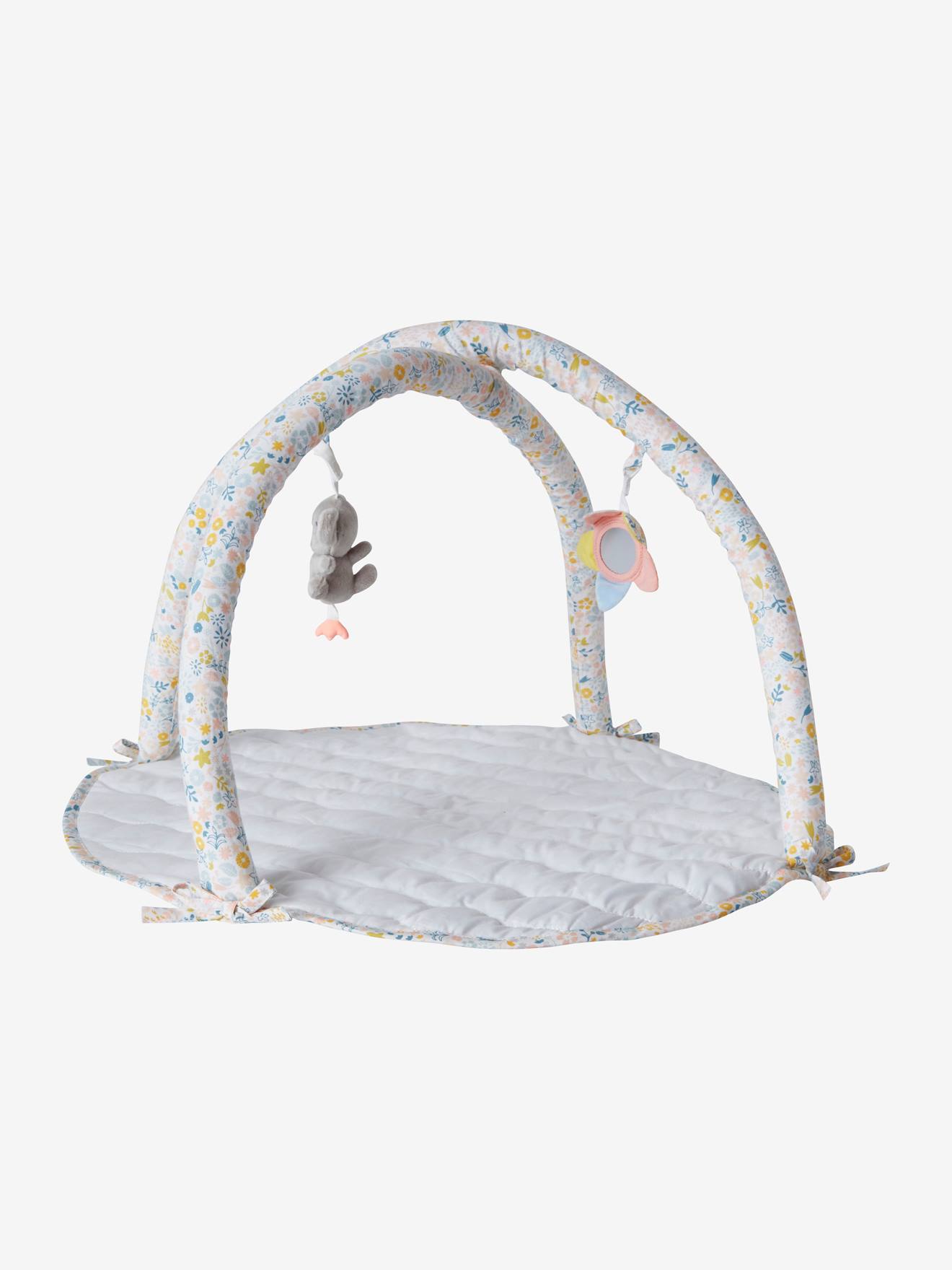 Tapis d'éveil pour poupon en gaze de coton rose
