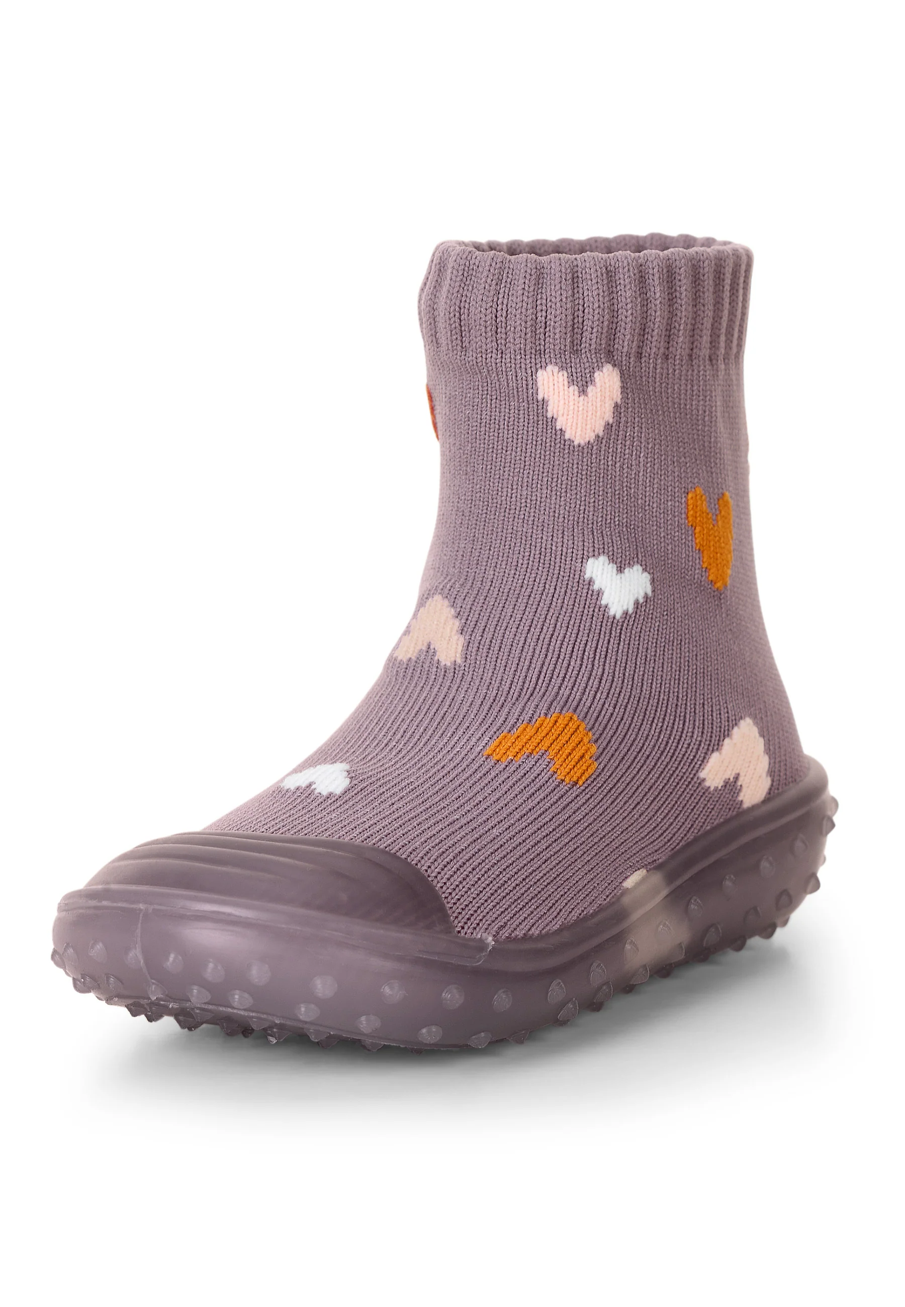 Adventure-Socks mit Motiv Herzen in Lila