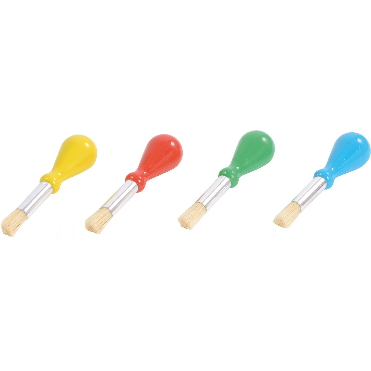 Pinselset mit Kugelgriff, 4-tlg