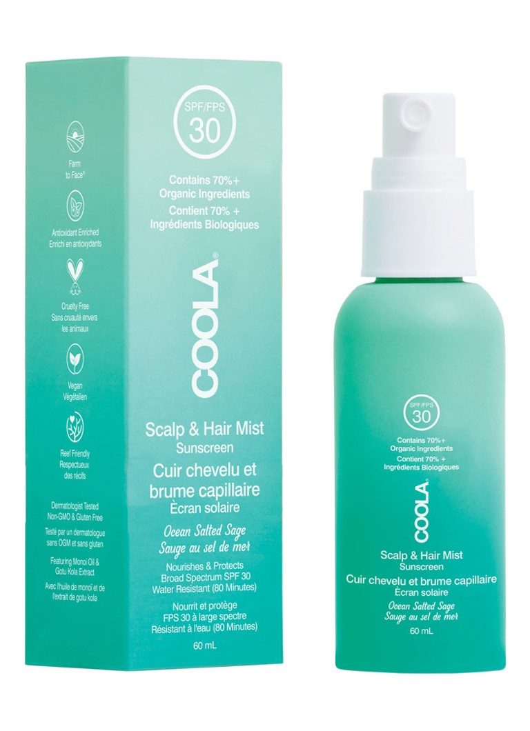 Cremă de protecție solară organică Coola SPF30 pentru păr și scalp - Cremă de protecție solară pentru păr