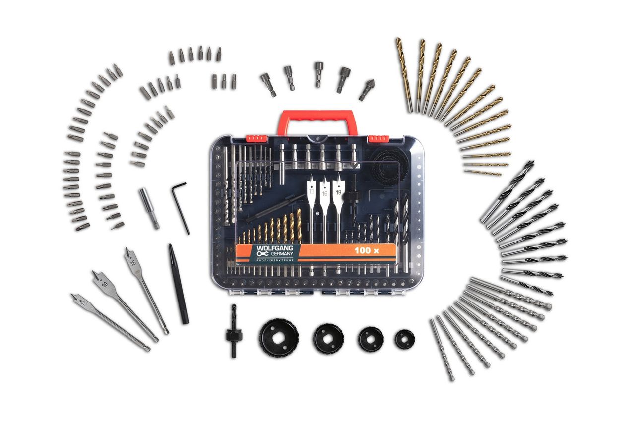 WOLFGANG TOOLS WOLFGANG Wolfgang deluxe 100-teiliges Bohrerset