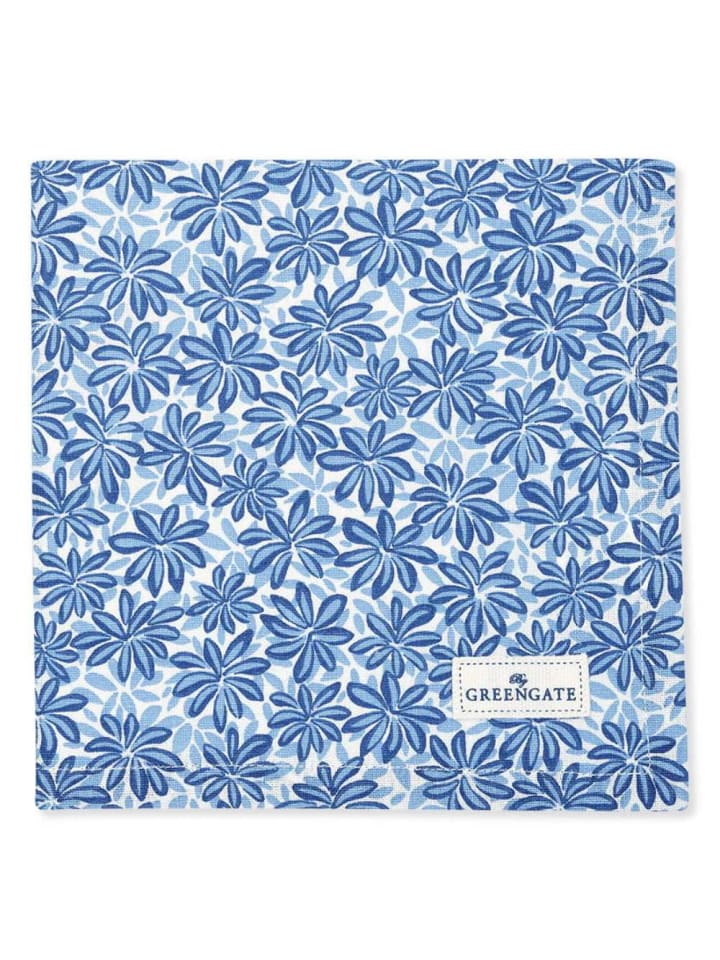 Greengate Stoffserviette LINEA BLAU mit Blumen Muster günstig kaufen onesize