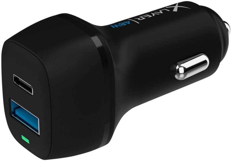 XLayer Ladegerät 48 W 1 x USB-C PD 30 W, 1 x USB-A QC 3.0 18 W Schwarz 219942
