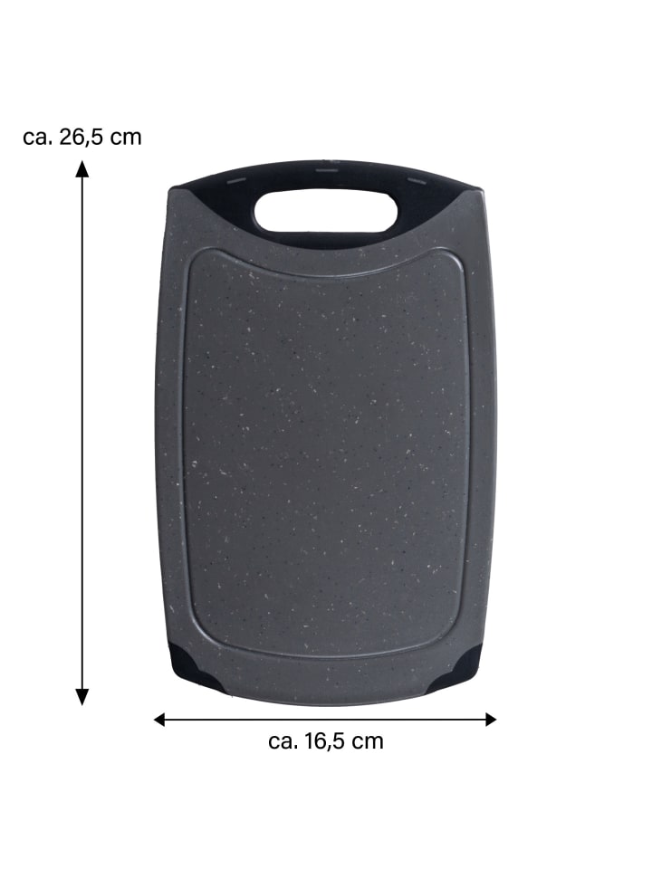 Stoneline Schneidebrett 26,5x16,5 cm cm Set 4-teilig in Schwarz günstig kaufen onesize