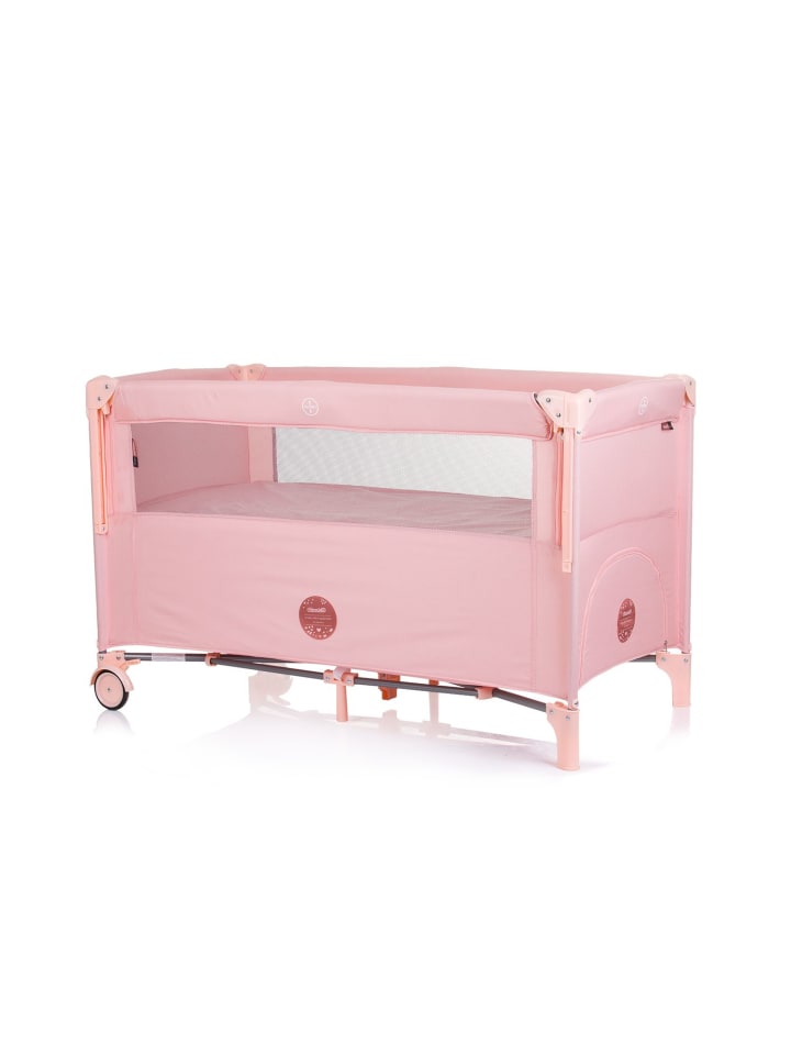 Chipolino Reisebett Relax Leinen 2 Ebenen in rosa günstig kaufen 60x120 cm