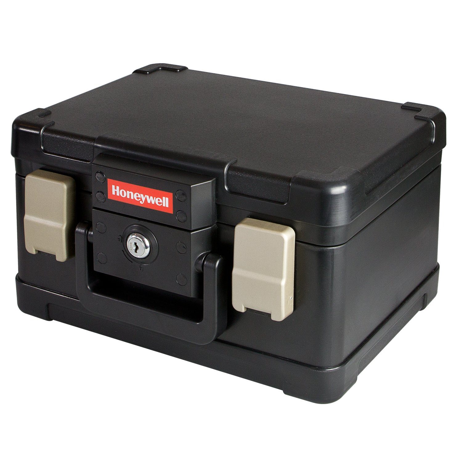 Honeywell Geldkassette Feuerfeste Dokumentenbox, DIN A5, 30,9 x 24,9 x 17,8 cm, Schwarz