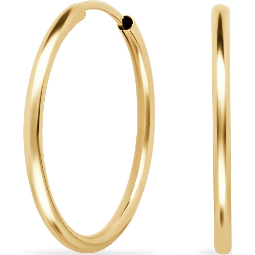 FAVS Créoles 585 Or jaune Boucles d'oreilles