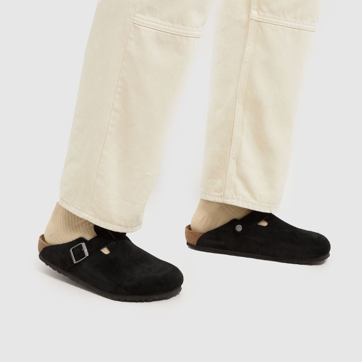 BIRKENSTOCK Boston klumpa szandál fekete színben