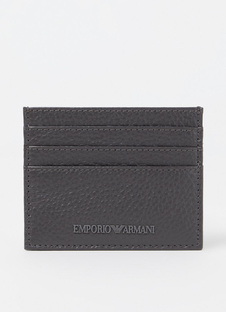 Portofel din piele Emporio Armani cu carduri și breloc