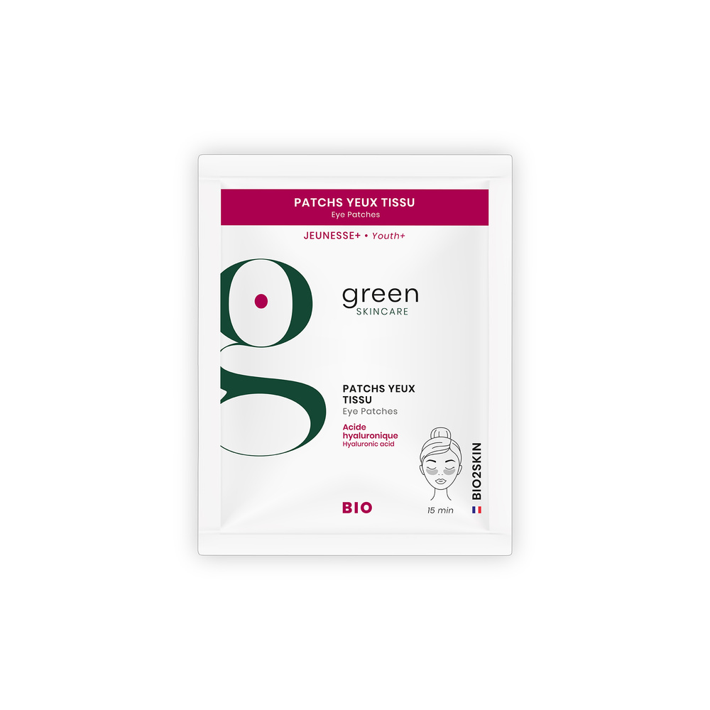 Green Skincare Patchs yeux tissu bio JEUNESSE+ Patchs yeux tissus bio JEUNESSE+