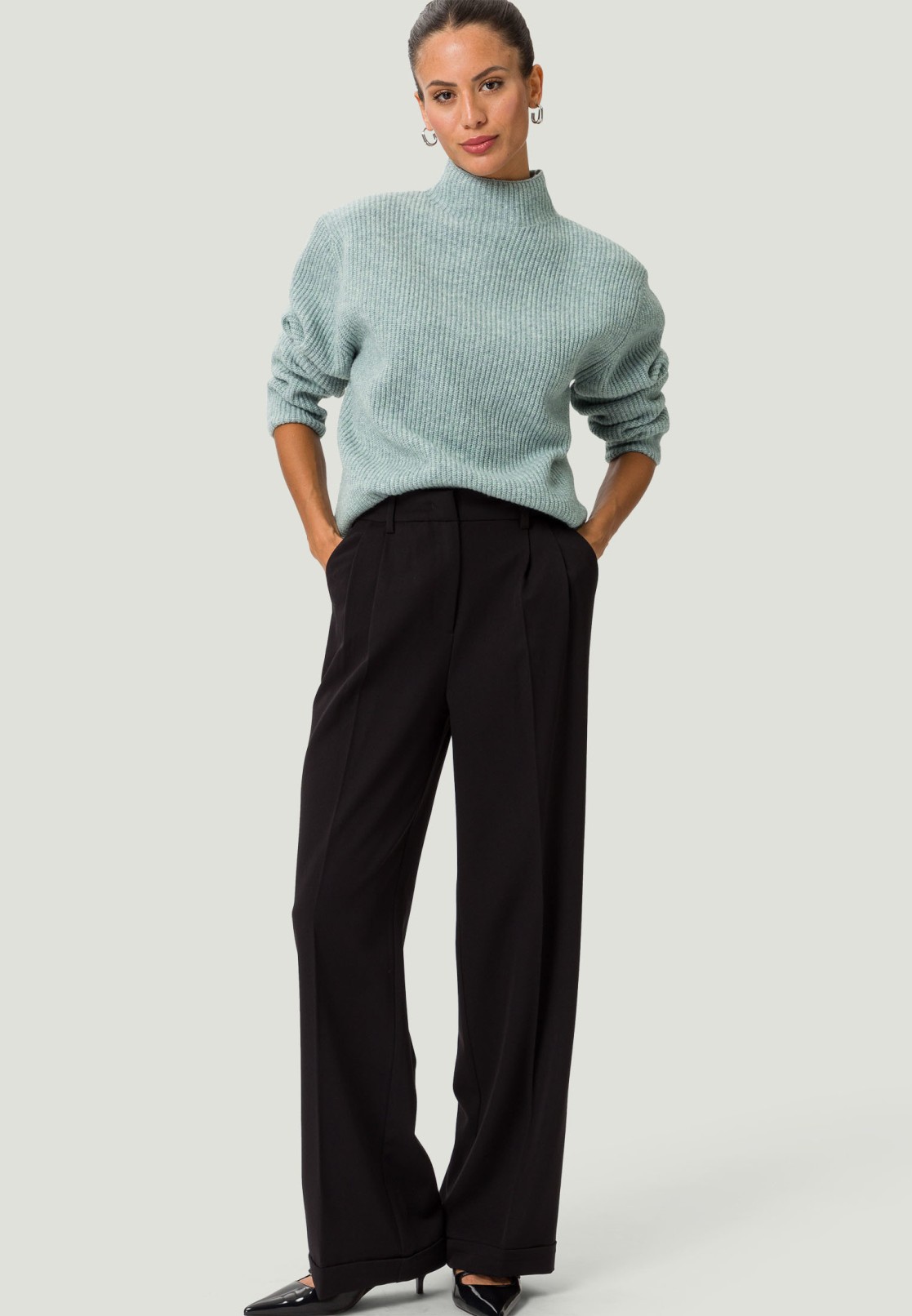 Strickpullover mit Turtleneck