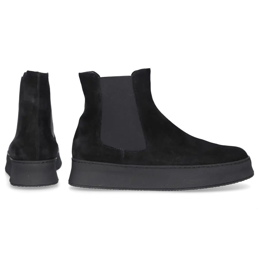 Truman's - Chelsea Boots 9834 Veloursleder - schwarz