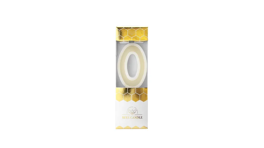 Wondercandle® Bienenwachskerze Nummer 0 weiß