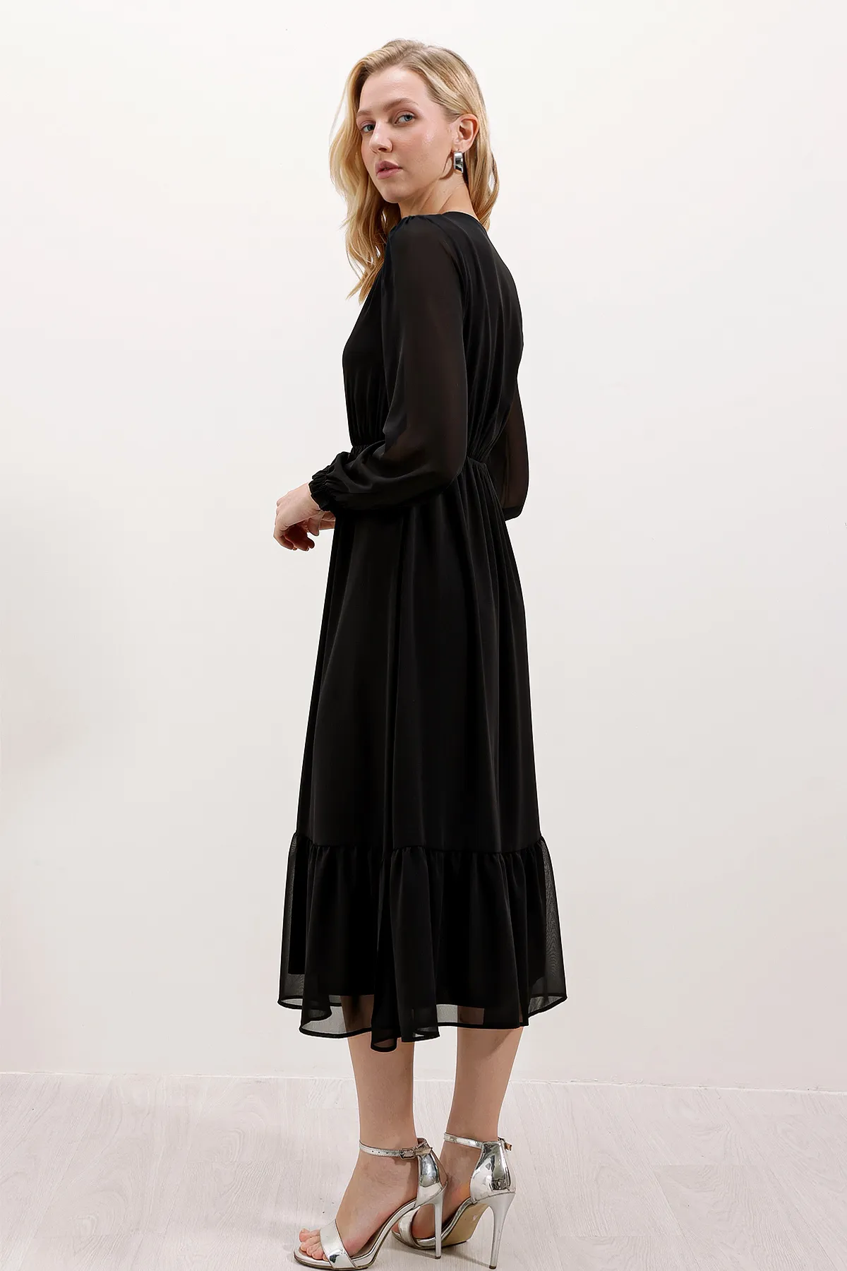 Bigdart  2137 Chiffonkleid – D. Schwarz