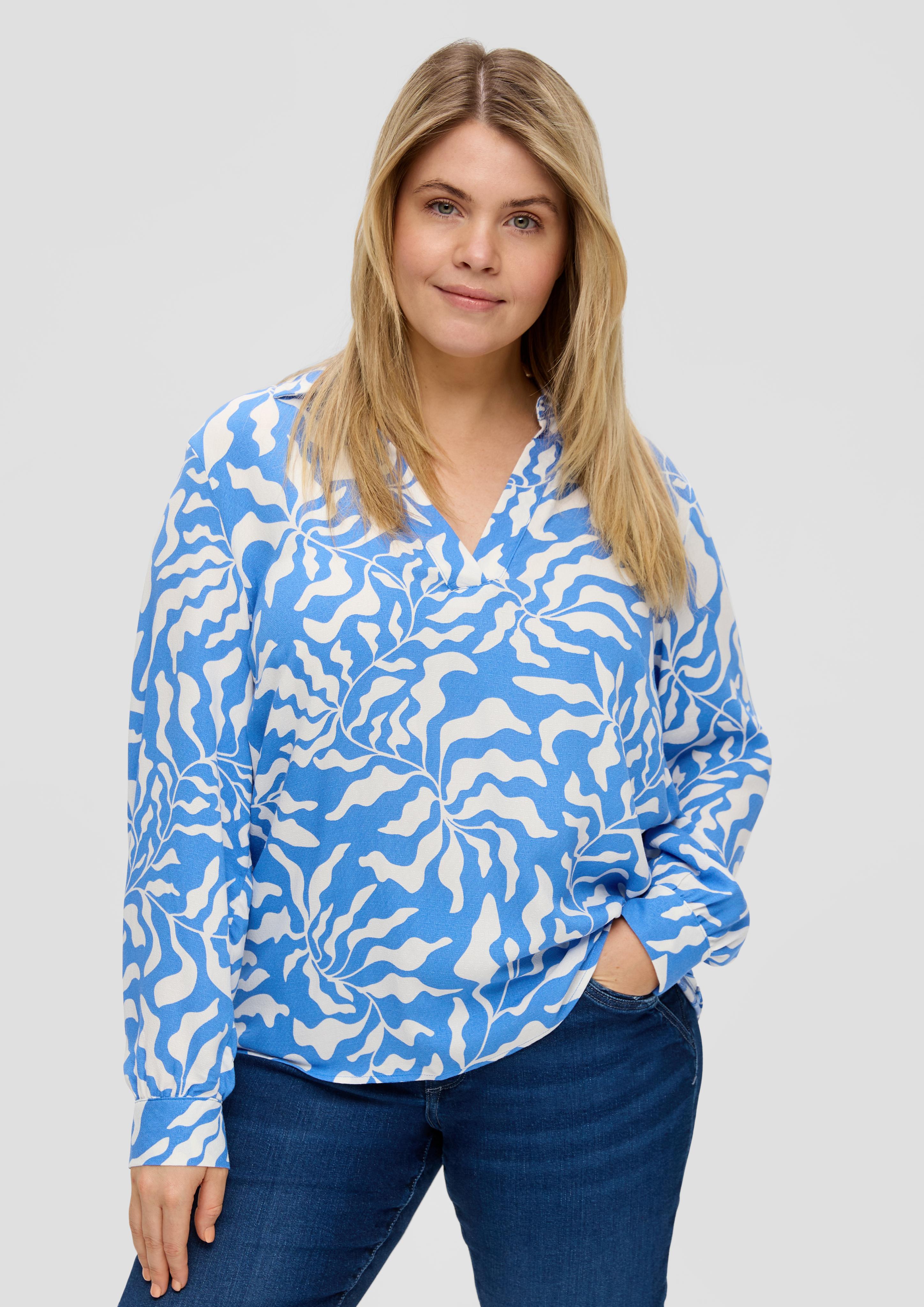 Viskosebluse mit All-over-Print  2151565-55A1