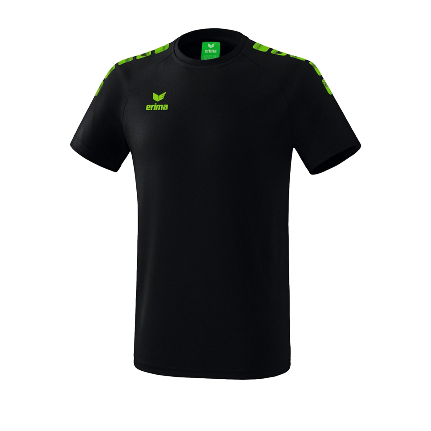 Erima Essential 5-C T-Shirt Schwarz Grün