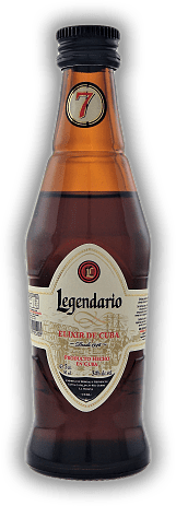 Legendario Elixir de Cuba 0,05 Liter Legendario Elixir de Cuba 0,05 Liter Süßlicher, weicher Likör auf Rum-Basis. Alter 7 J. - 0,05	 Liter - Vol 34%