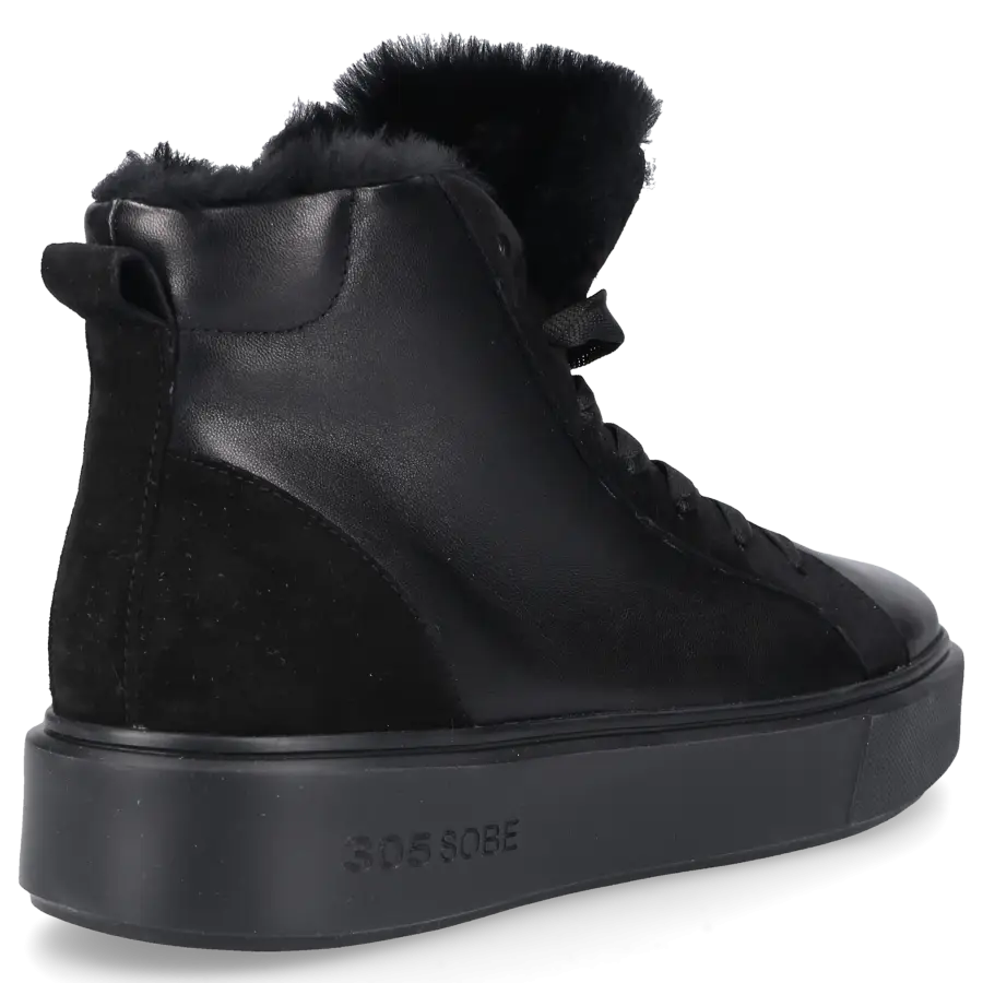 305 SOBE - Sneaker high TOBAGO Nappaleder - schwarz