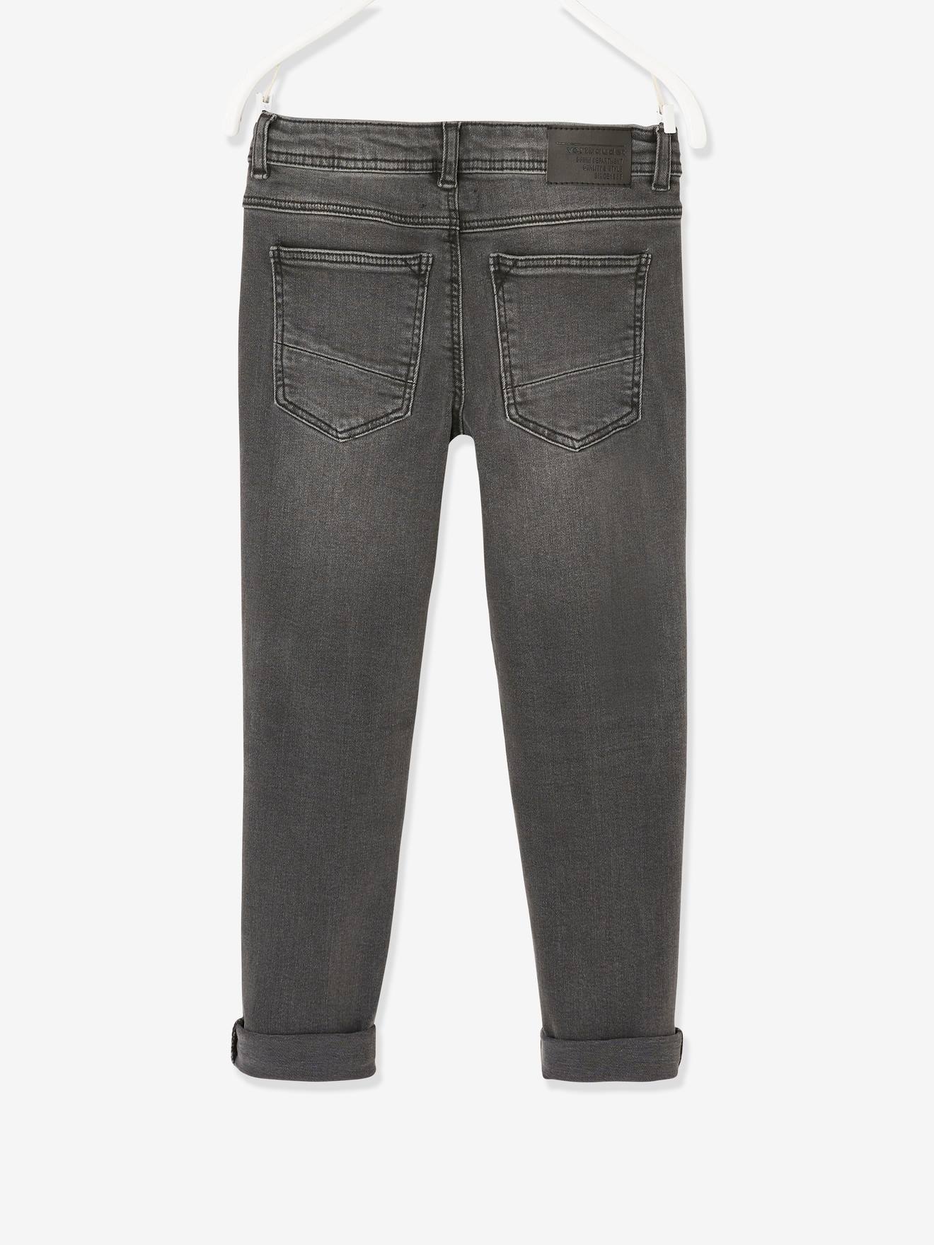 Vertbaudet Jungen Slim-Fit-Jeans WATERLESS, Hüftweite COMFORT Oeko-Tex - dark blue