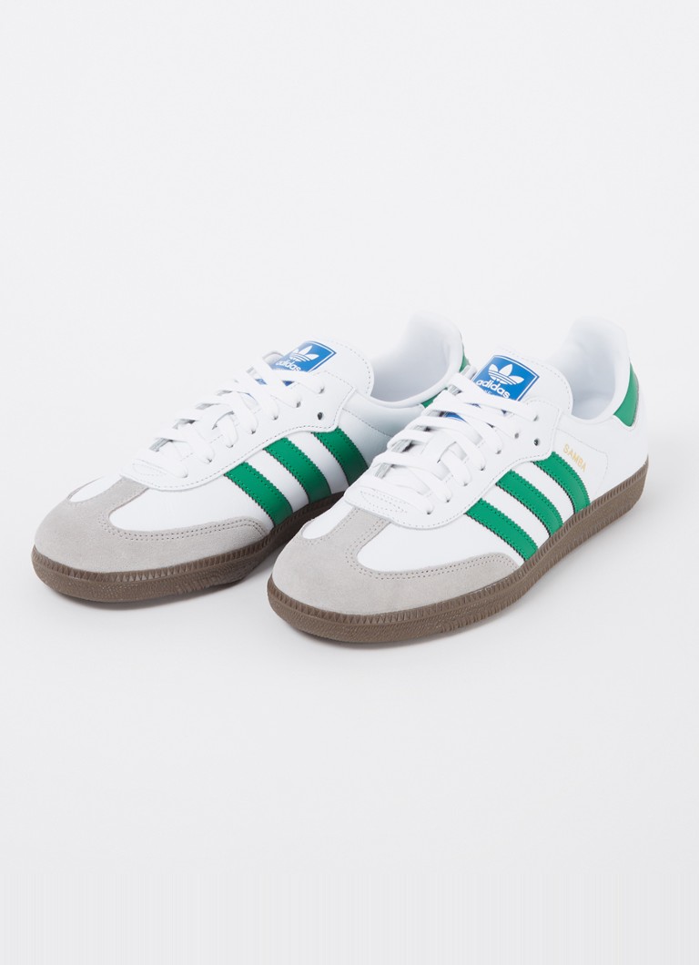 Pantofi sport Adidas Samba OG din piele cu detalii decorative