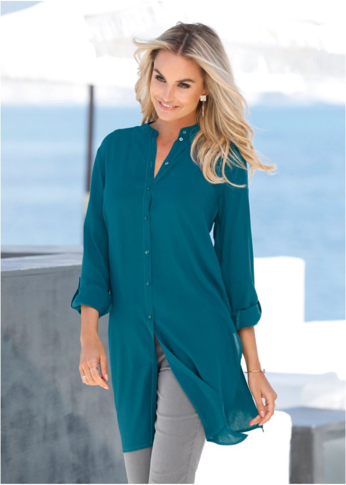 Viskose Longbluse