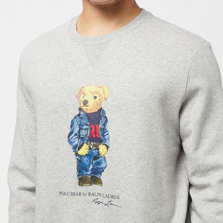 Polo Ralph Lauren Polo Bear Long Sleeve Sweatshirt andover heather denim bear