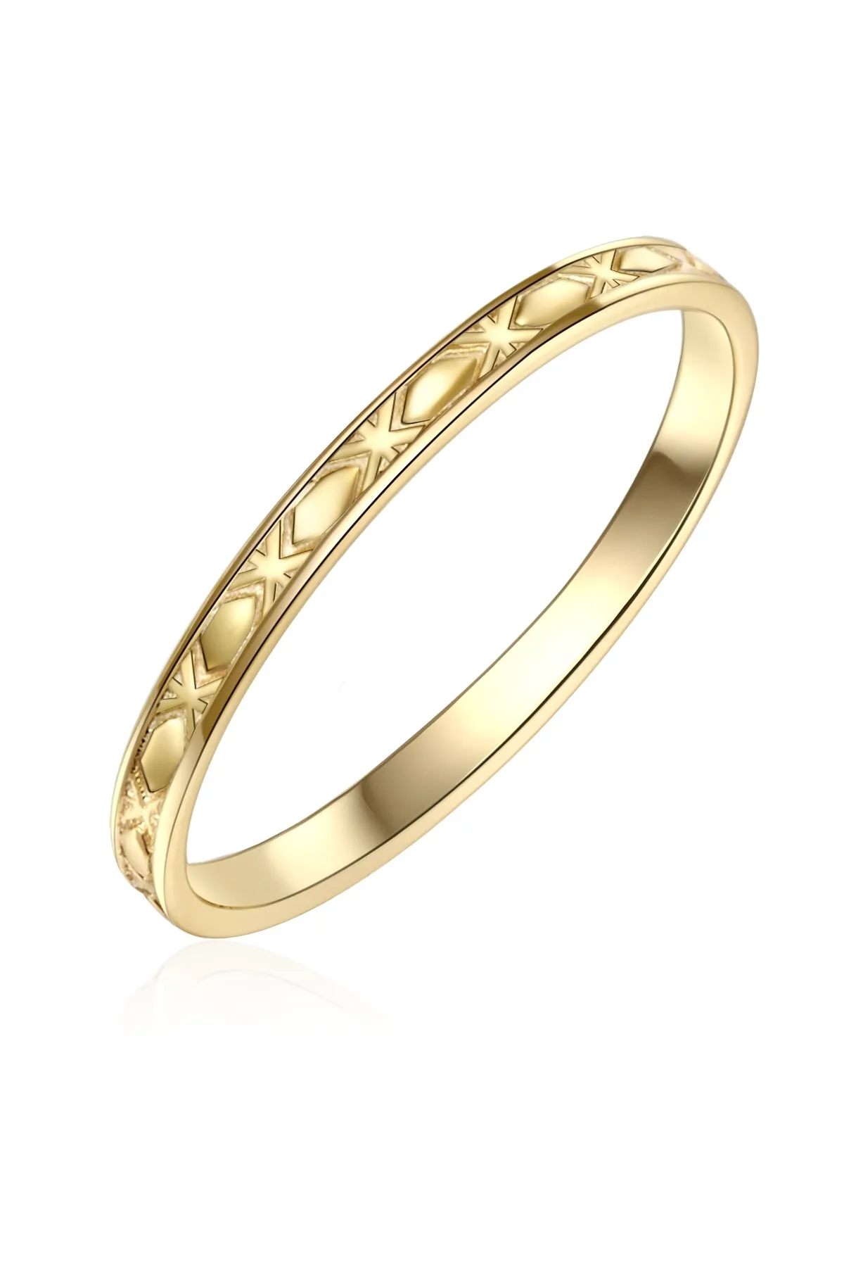 Lulu & Jane  Modeschmuckring Ring gelbgold