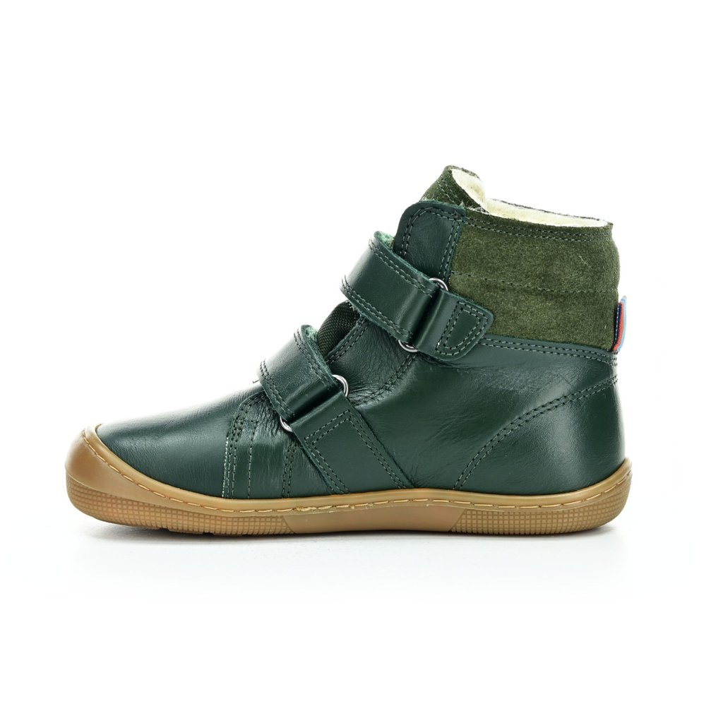 Koel4kids Demil Napa WP Wool Green Winterbarfußschuhe