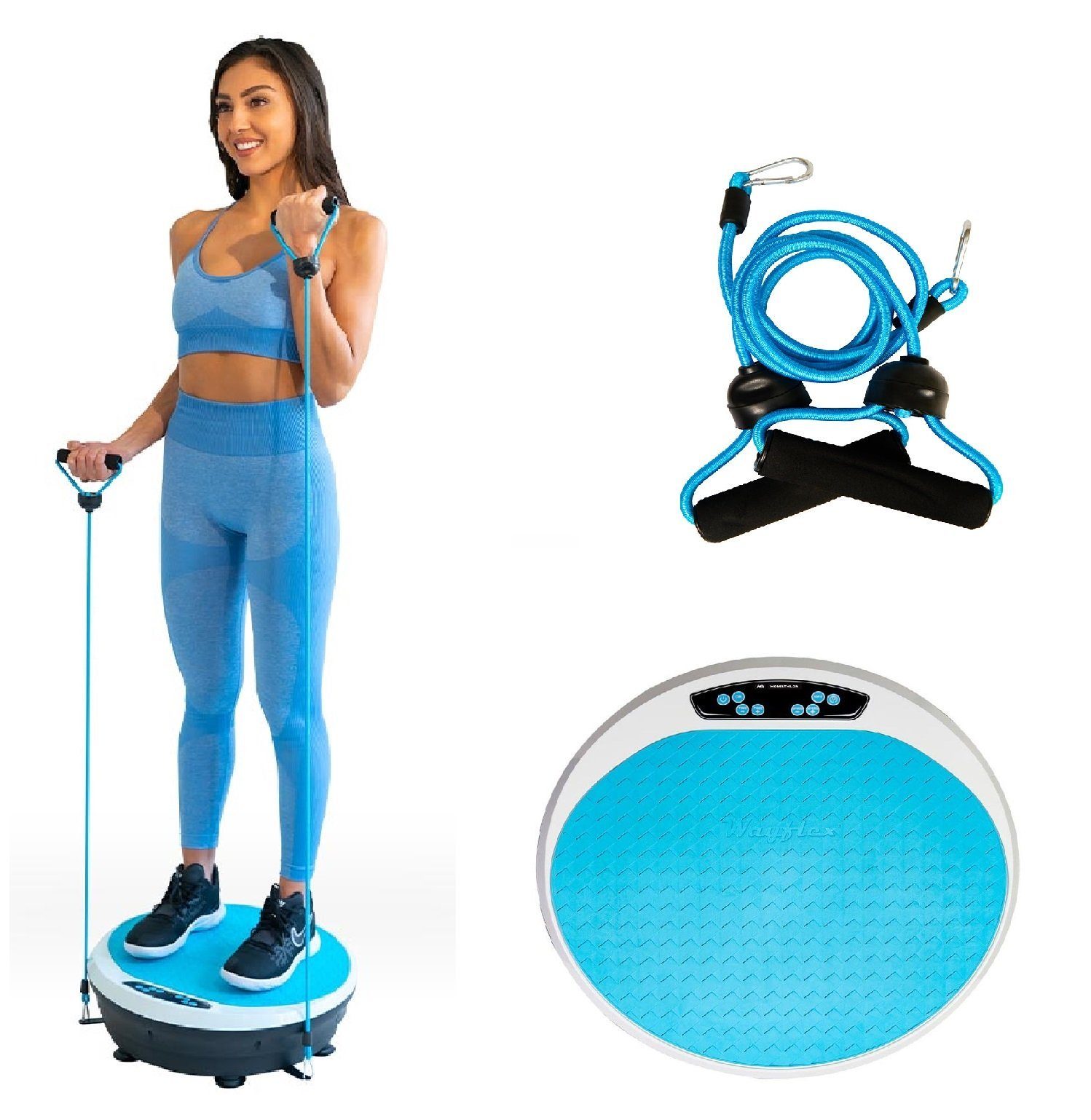 HOMATHLON Vibrationsplatte Wayflex by HomAthlon Vibrationplatte Vibration Trainer 200W HA-488, 200,00 W