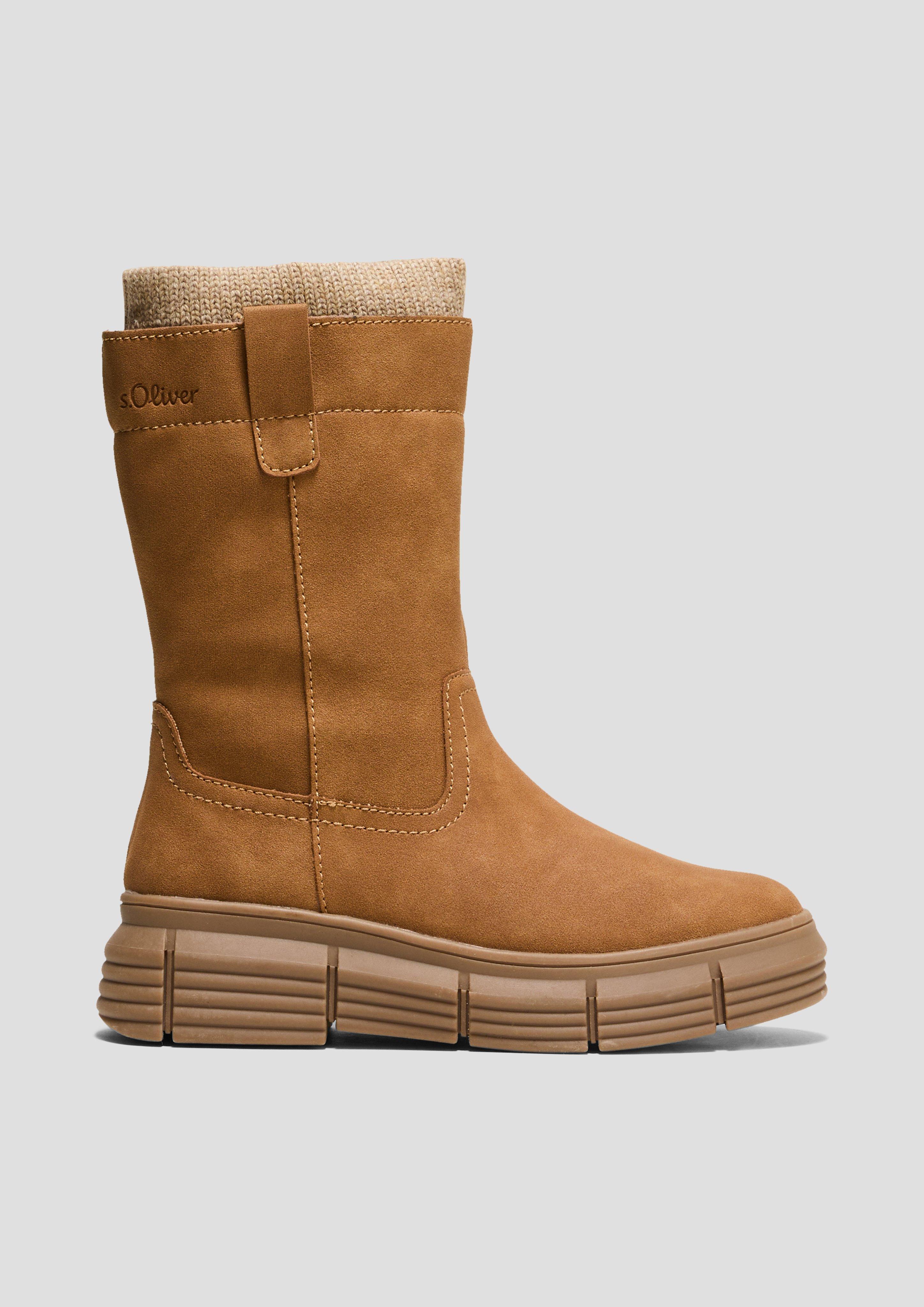 Stiefel in Veloursleder-Optik  6008698-311