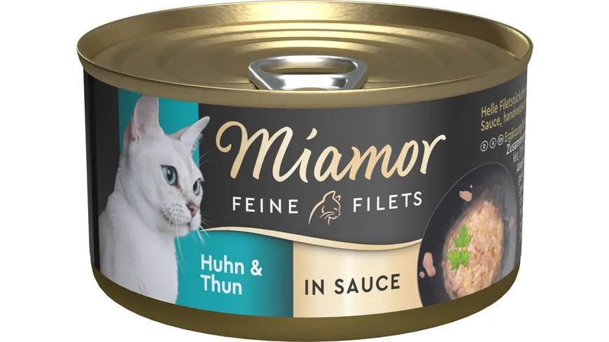 Miamor Katzennassfutter Feine Filets Huhn & Thun in Sauce 85 g