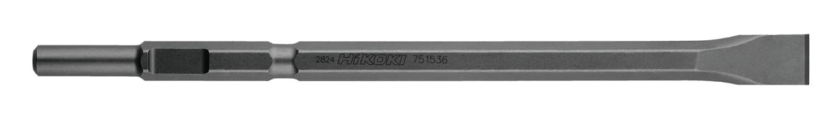 HiKOKI Zubehör 751536 Flachmeißel 19 mm rund / 21 mm sechseckig 30 x 450 mm