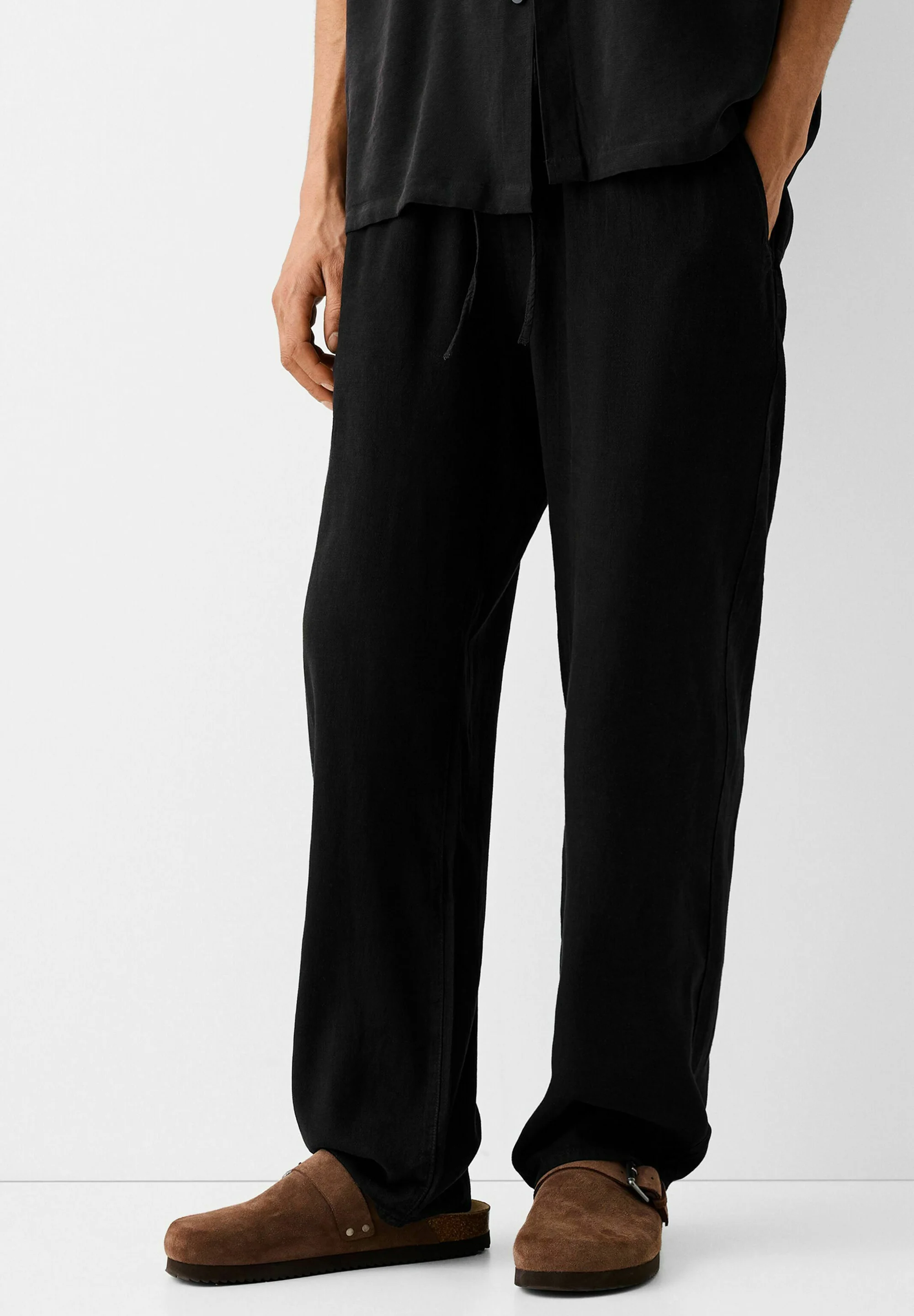 Bershka ANCHO - JOGGERS- Pantalones