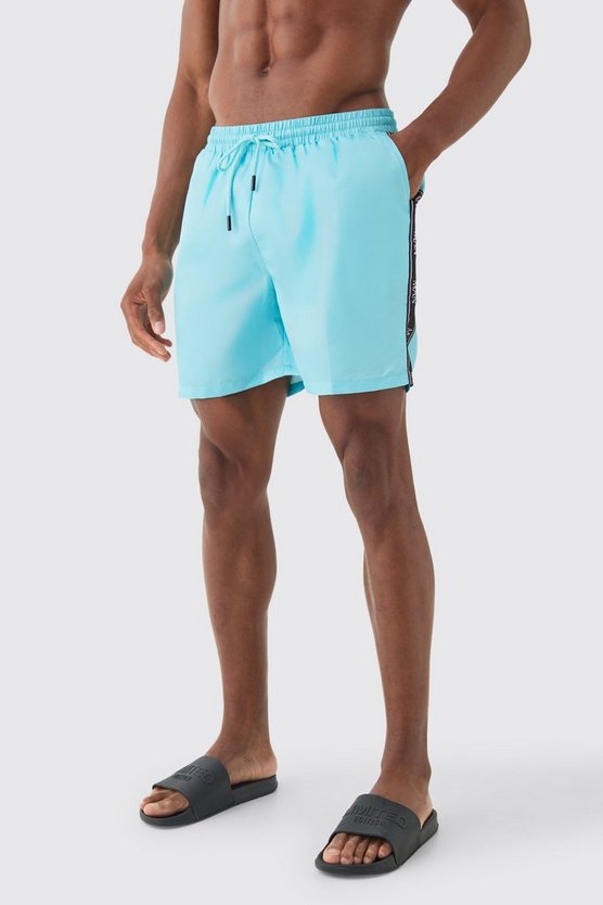 Mittellange Man Badehose